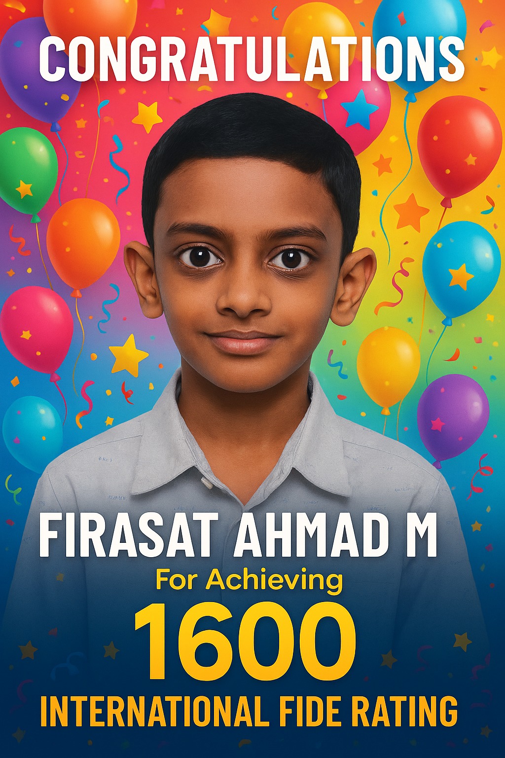 Firasat Ahmad M — FIDE Standard · 1600